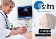 Uitnodiging demonstraties echografie - Saltro