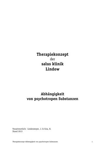 Therapiekonzept Sucht - salus kliniken GmbH