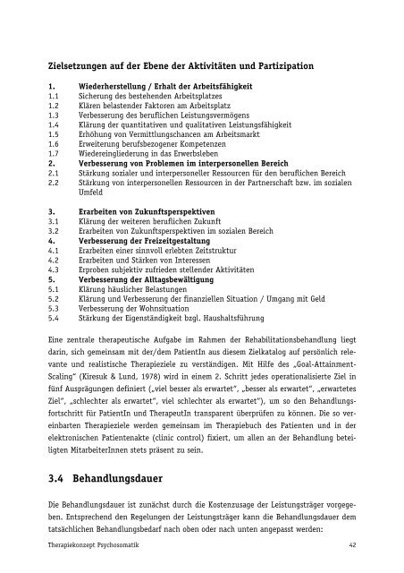 Therapiekonzept Psychosomatik - salus kliniken GmbH