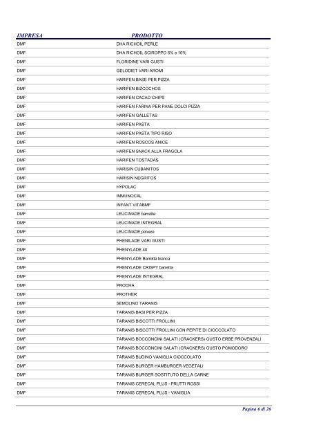 B1 Alimenti destinati a fini medici speciali - Ministero della Salute