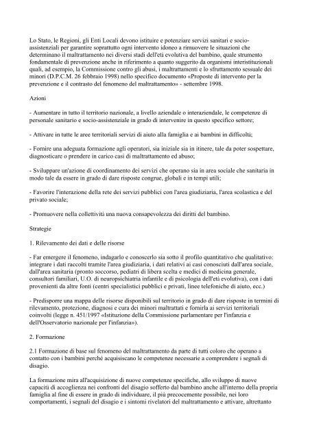 DM 24 aprile 2000 Adozione del progetto obiettivo materno-infantile