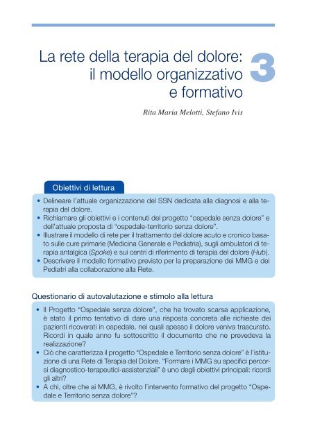 Il dolore cronico Medicina Generale - Ministero della Salute