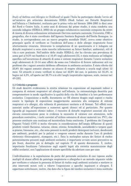 LA QUALITÃ DELL'ARIA NELLE SCUOLE E ... - Il Sole 24 ORE