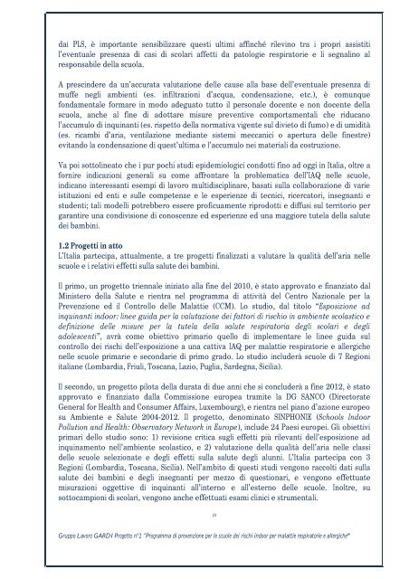 LA QUALITÃ DELL'ARIA NELLE SCUOLE E ... - Il Sole 24 ORE