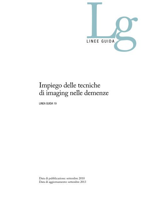 Impiego delle tecniche di imaging nelle demenze - Istituto Superiore ...