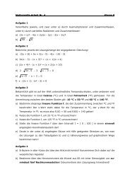 Mathematik-Arbeit Nr. 4 Klasse 8 Aufgabe 1 Vereinfache jeweils ...