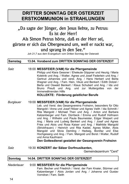 P F A R R B R I E F - Gemeinde Salz