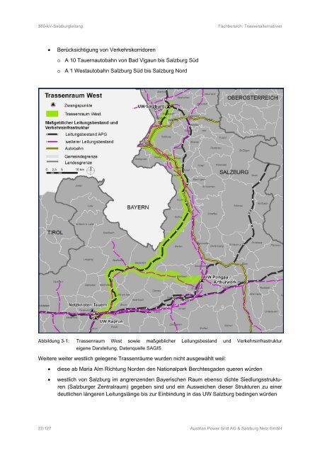 380kv - eb - trassenalternativen - jan. 2013 - final.pdf - Land Salzburg