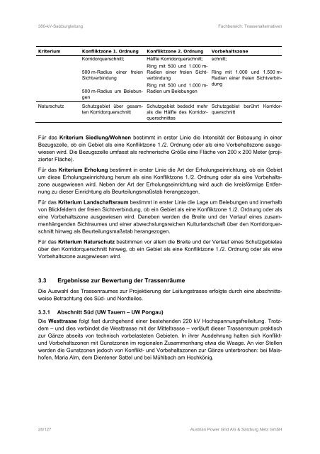 380kv - eb - trassenalternativen - jan. 2013 - final.pdf - Land Salzburg