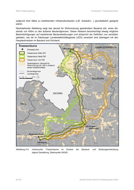 380kv - eb - trassenalternativen - jan. 2013 - final.pdf - Land Salzburg