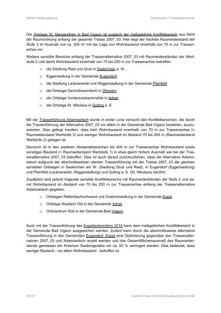 380kv - eb - trassenalternativen - jan. 2013 - final.pdf - Land Salzburg