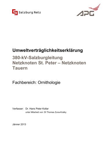 380kv - eb - ornithologie - jänner 2013.pdf - Land Salzburg