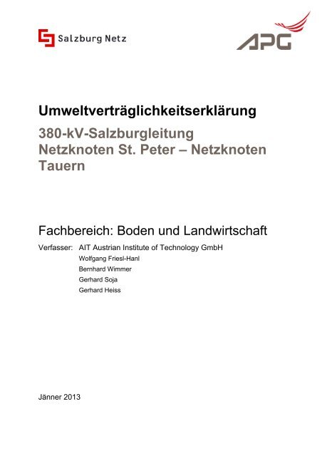380kv - eb - boden und landwirtschaft - jan. 2013 ... - Land Salzburg