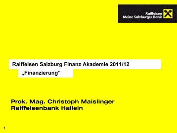 Hypothek - Salzburger Schulsponsoring