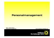 Personalmanagement - Raiffeisen