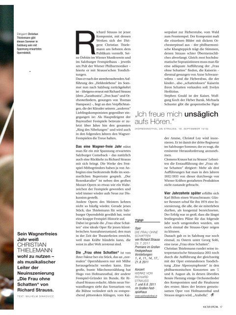 Download: Presse-Beilage Salzburger Festspiele 2011