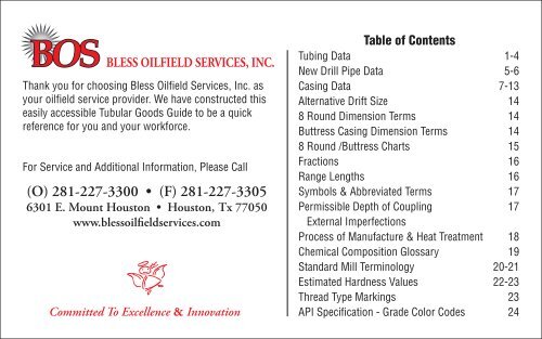 BLESS OILFIELD SERVICES, INC. - Salzgitter