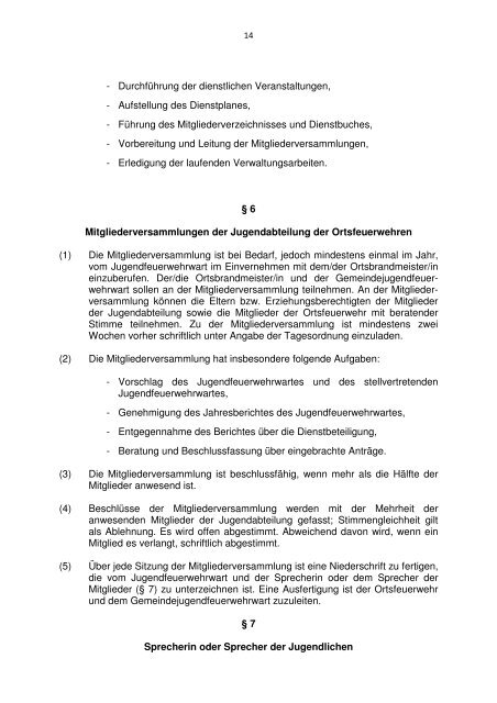 Satzung für die Freiwillige Feuerwehr in Salzhemmendorf - Flecken ...