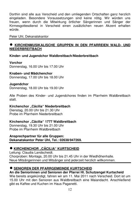 Pfarrbrief Nr. 15-18_2011 - Katholische Pfarrgemeinden ...