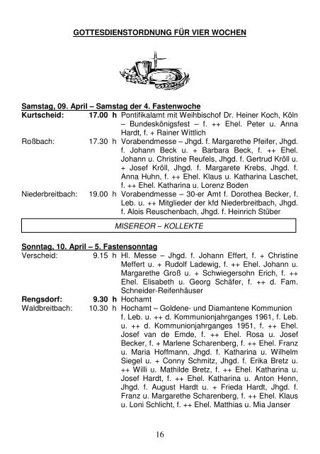 Pfarrbrief Nr. 15-18_2011 - Katholische Pfarrgemeinden ...