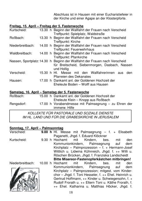 Pfarrbrief Nr. 15-18_2011 - Katholische Pfarrgemeinden ...