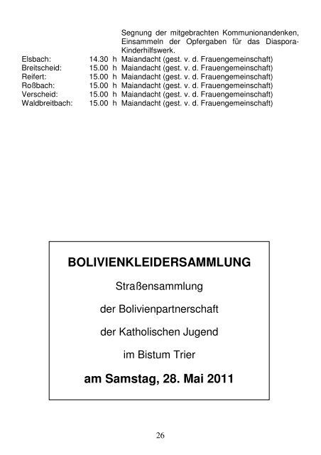 Pfarrbrief Nr. 15-18_2011 - Katholische Pfarrgemeinden ...