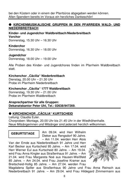 Pfarrbrief_Nr. 15-18_2013 - Katholische Pfarrgemeinden ...