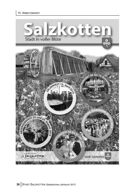 Statistisches Jahrbuch 2013 - Stadt Salzkotten