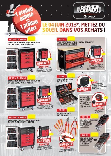 SOLEIL DANS VOS ACHATS ! - SAM Outillage