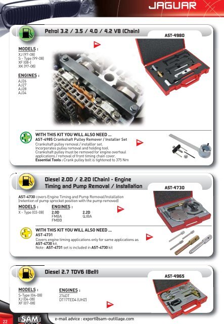 AUTOMOTIVE SPECIALISED SERVICE TOOLS - SAM Outillage