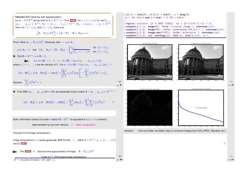 Numerical Methods Contents - SAM