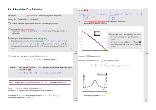 Numerical Methods Contents - SAM