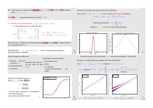 Numerical Methods Contents - SAM