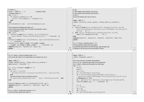 Numerical Methods Contents - SAM