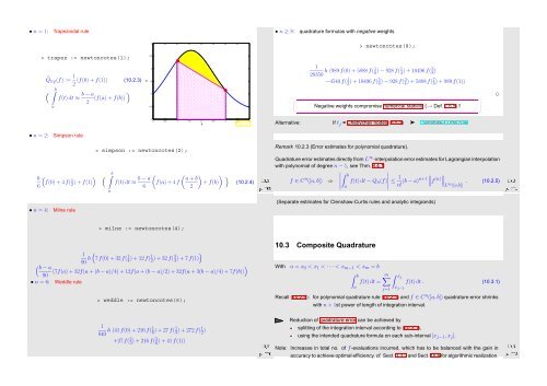 Numerical Methods Contents - SAM