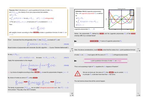 Numerical Methods Contents - SAM