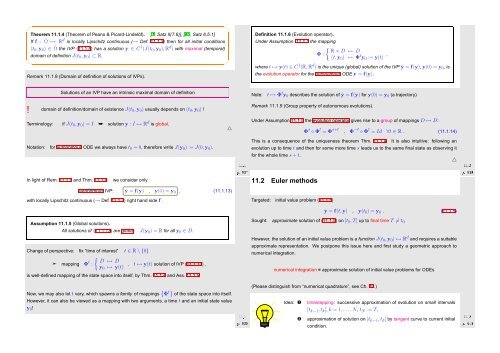 Numerical Methods Contents - SAM