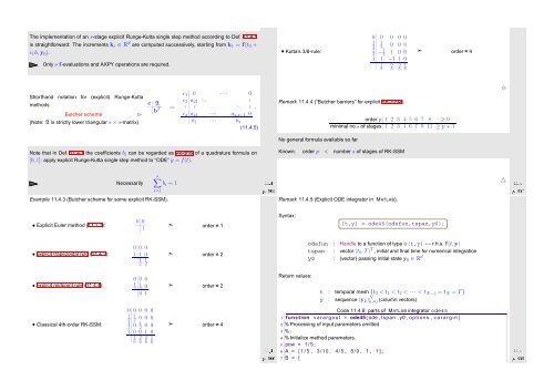 Numerical Methods Contents - SAM