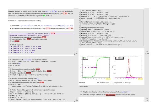 Numerical Methods Contents - SAM