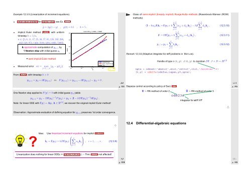 Numerical Methods Contents - SAM