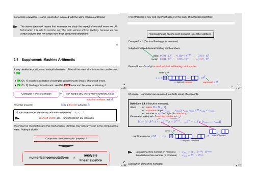 Numerical Methods Contents - SAM