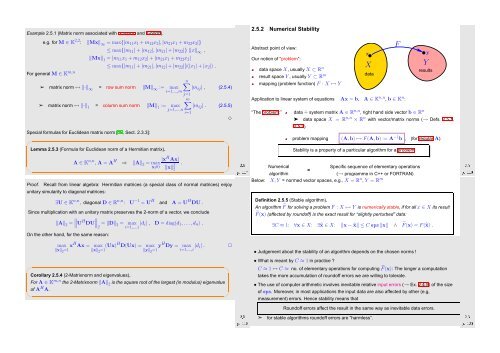 Numerical Methods Contents - SAM