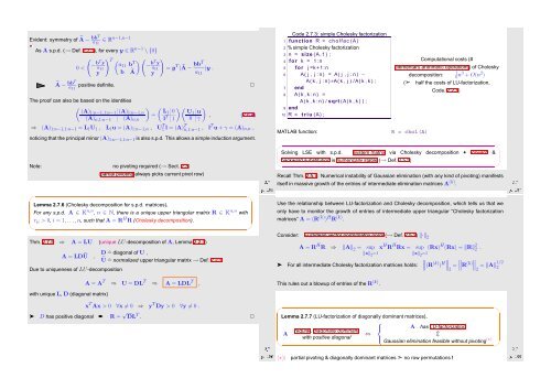 Numerical Methods Contents - SAM