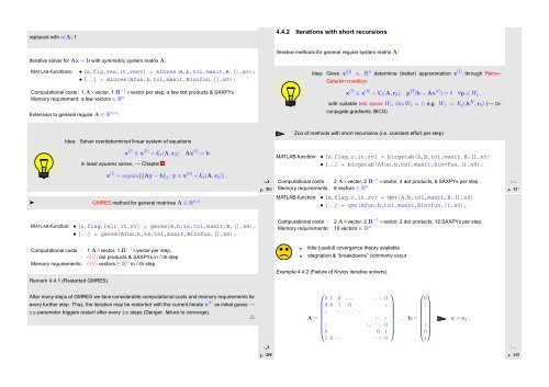 Numerical Methods Contents - SAM