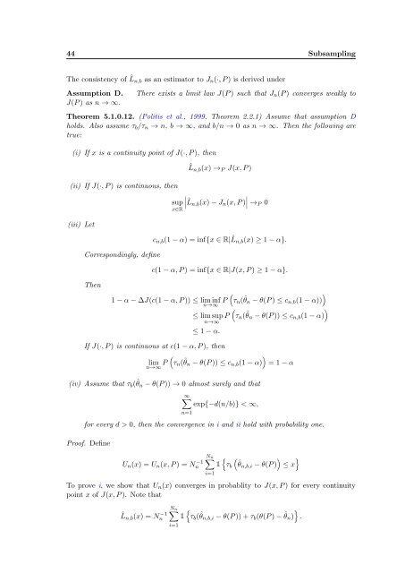 Subsampling estimates of the Lasso distribution.