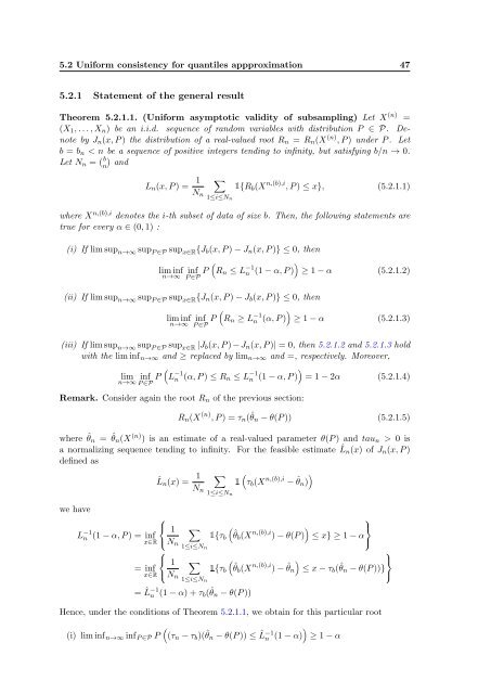 Subsampling estimates of the Lasso distribution.
