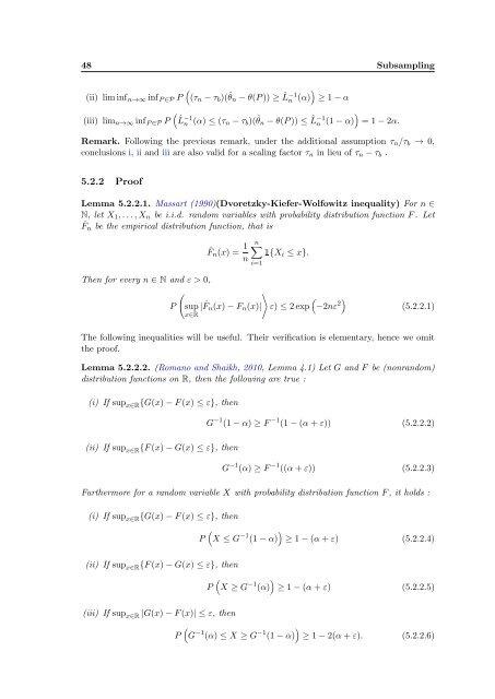 Subsampling estimates of the Lasso distribution.