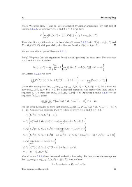 Subsampling estimates of the Lasso distribution.