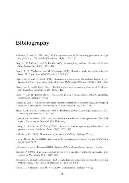 Subsampling estimates of the Lasso distribution.