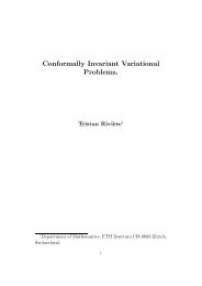 Conformally Invariant Variational Problems. - SAM